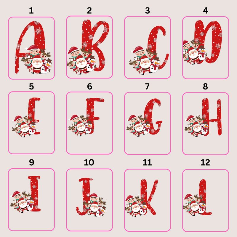 Alphabet Santa Crew Decal