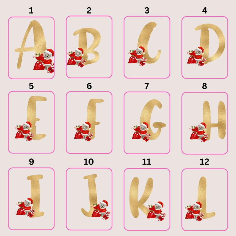 Alphabet Santa Crew Decal