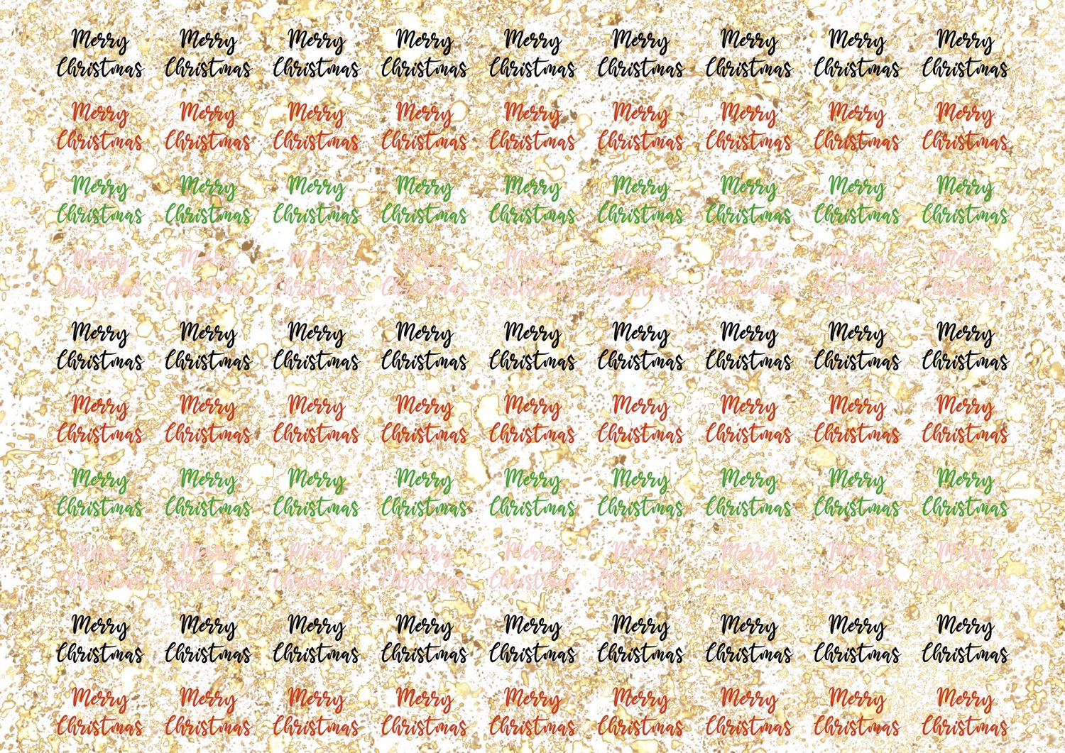Christmas Bow Sheet 6 A4 DTF Decals