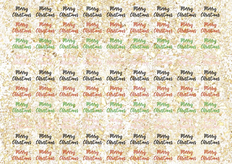 Christmas Bow Sheet 6 A4 DTF Decals