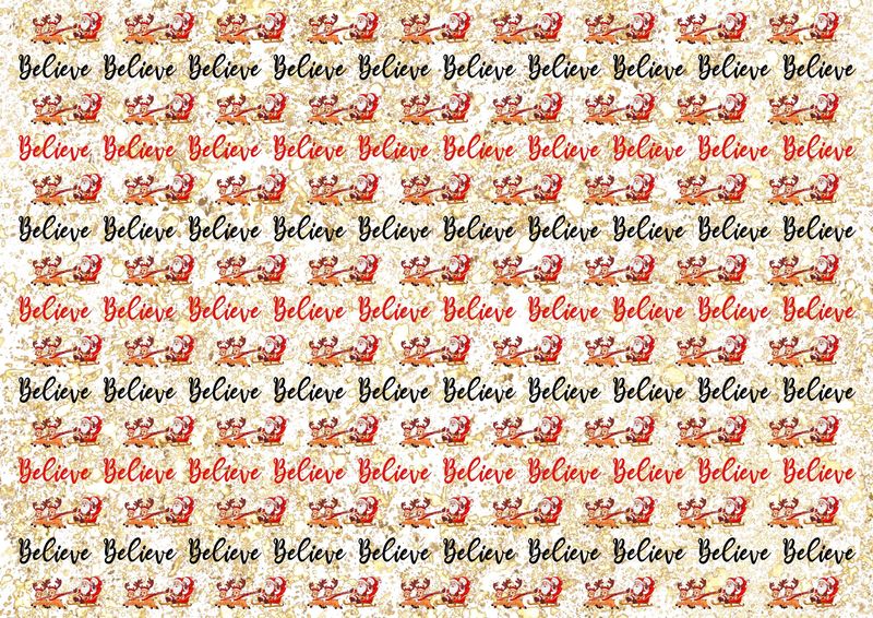 Christmas Bow Sheet 7 A4 DTF Decals
