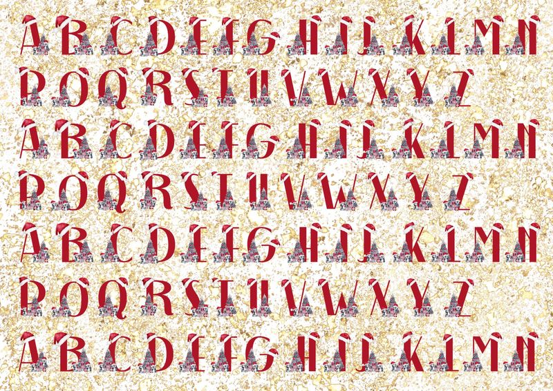 Christmas Bow Sheet 8 A4 DTF Decals