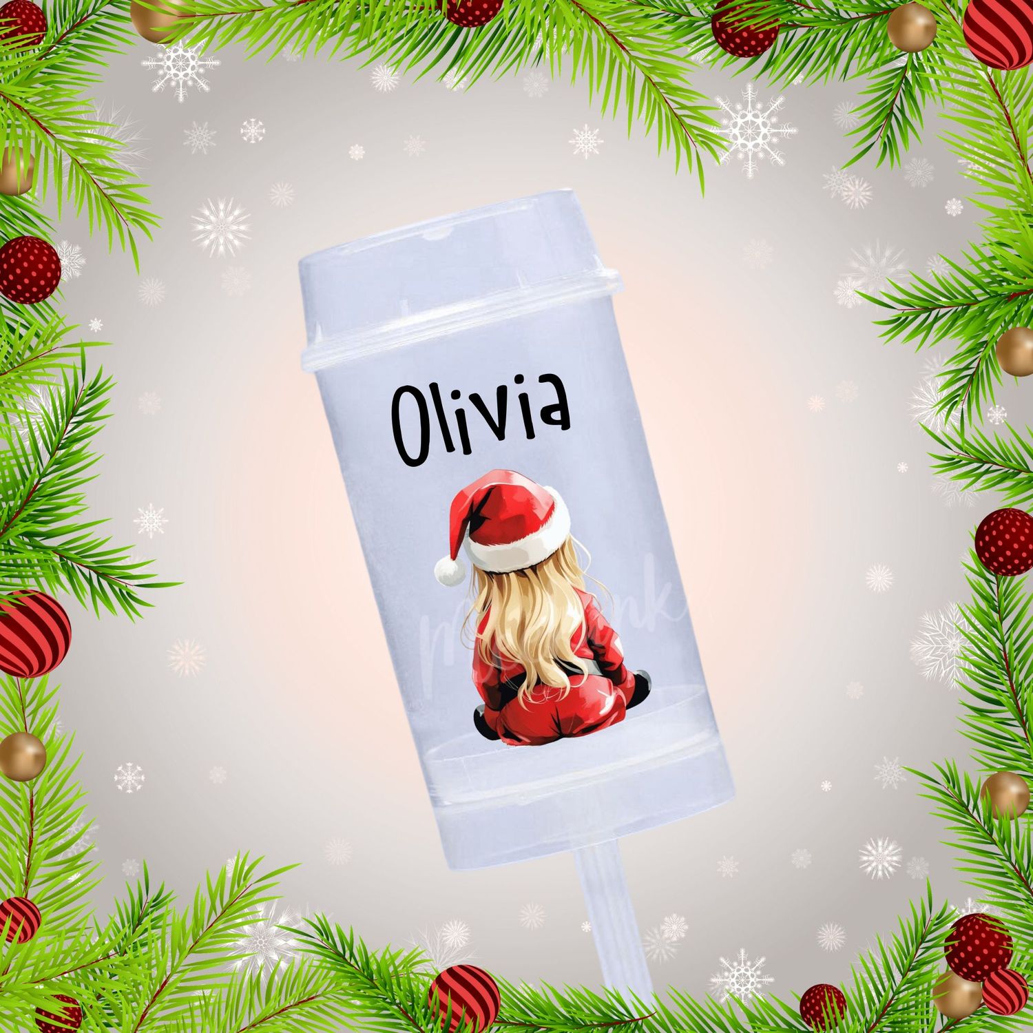 Santa Suit Kids Snow Popper Design 3 UVDTF Decal
