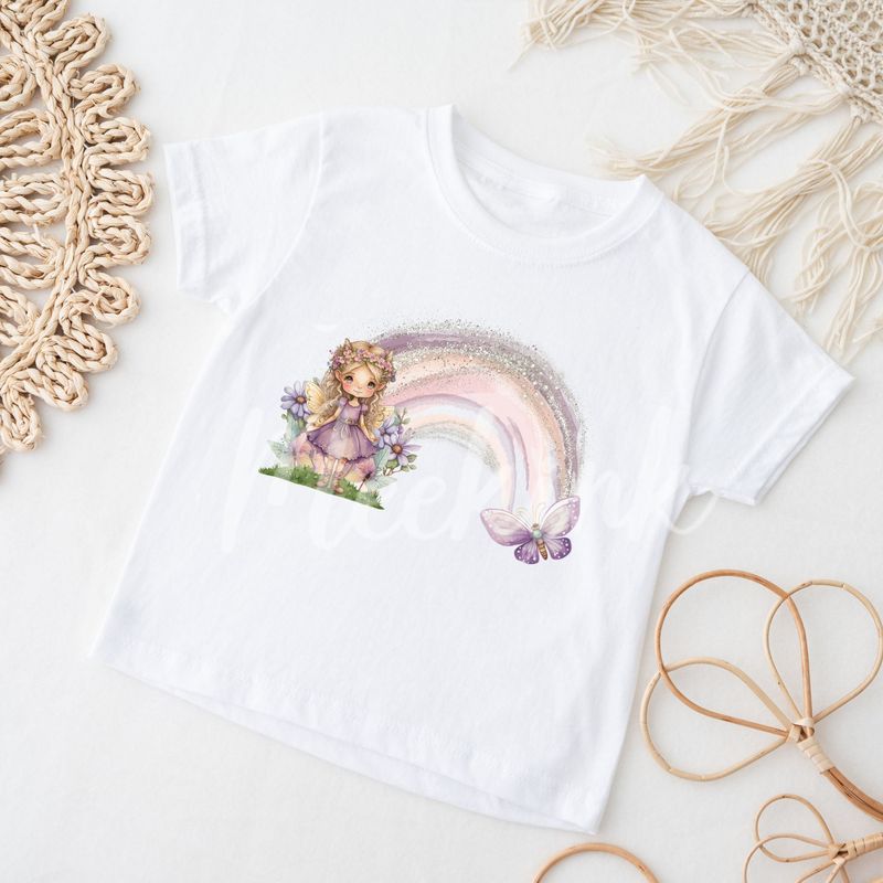 Glitter Fairy Rainbow DTF DECAL