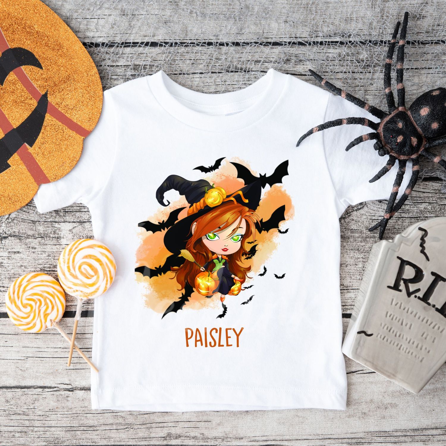 Orange Witch DTF Decal