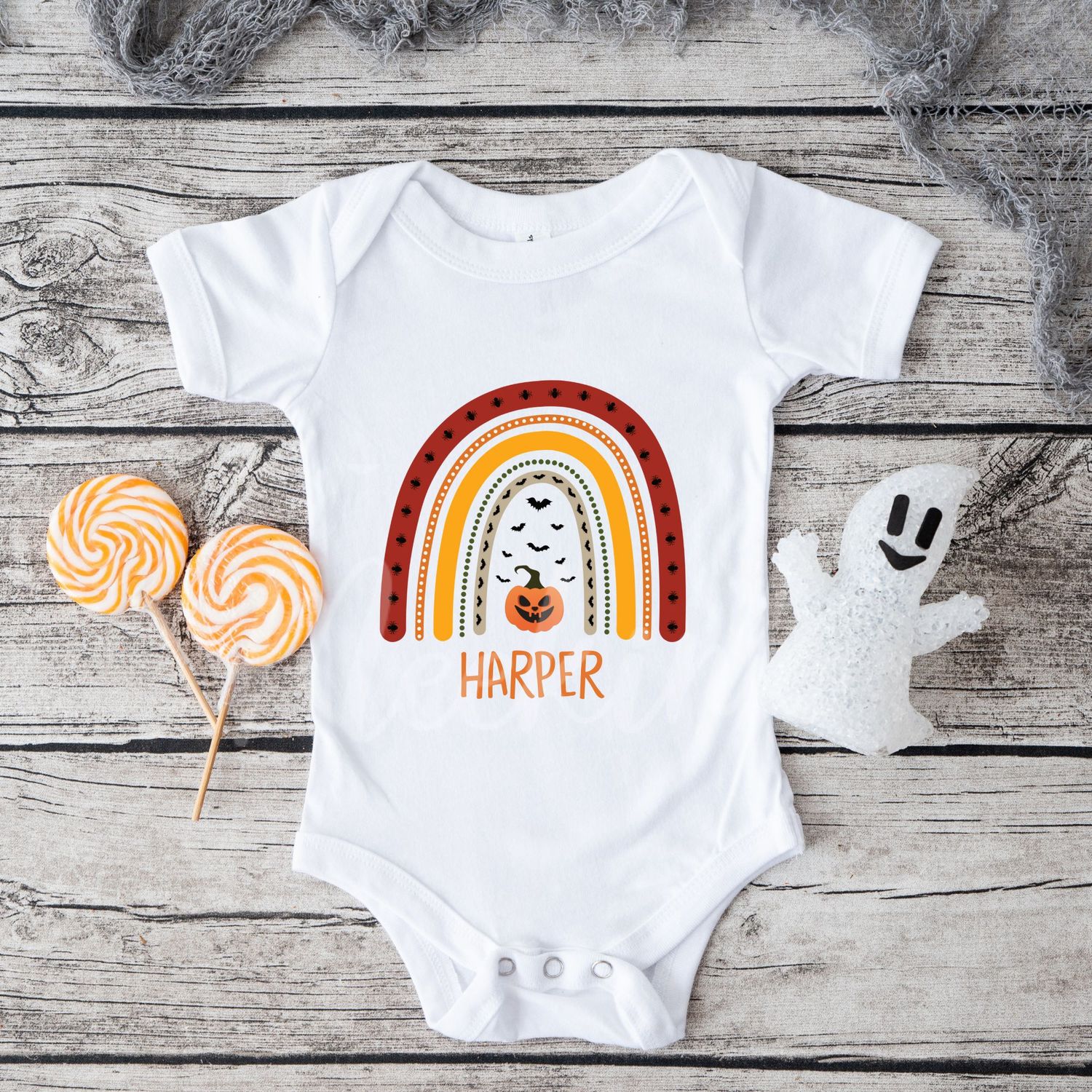 Pumpkin Rainbow DTF Decal