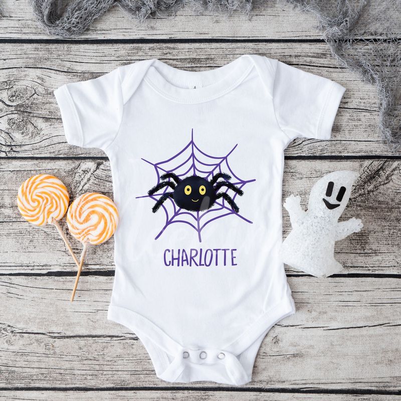 Purple Spider Web DTF Decal