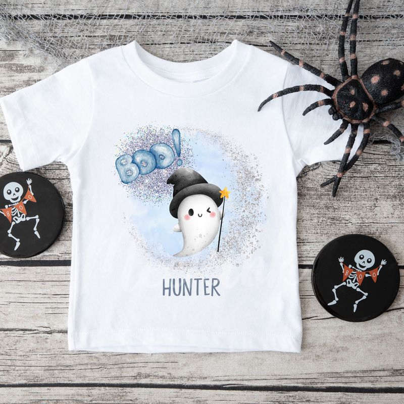 Boo Ghost Blue DTF Decal