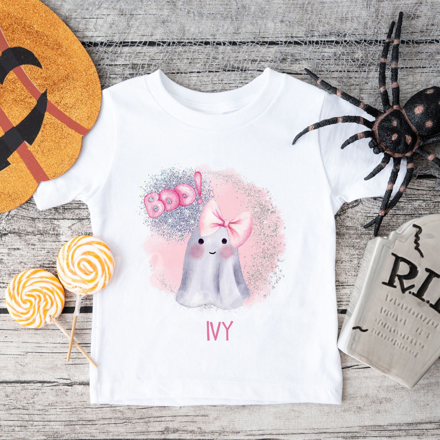 Boo Ghost Pink DTF Decal