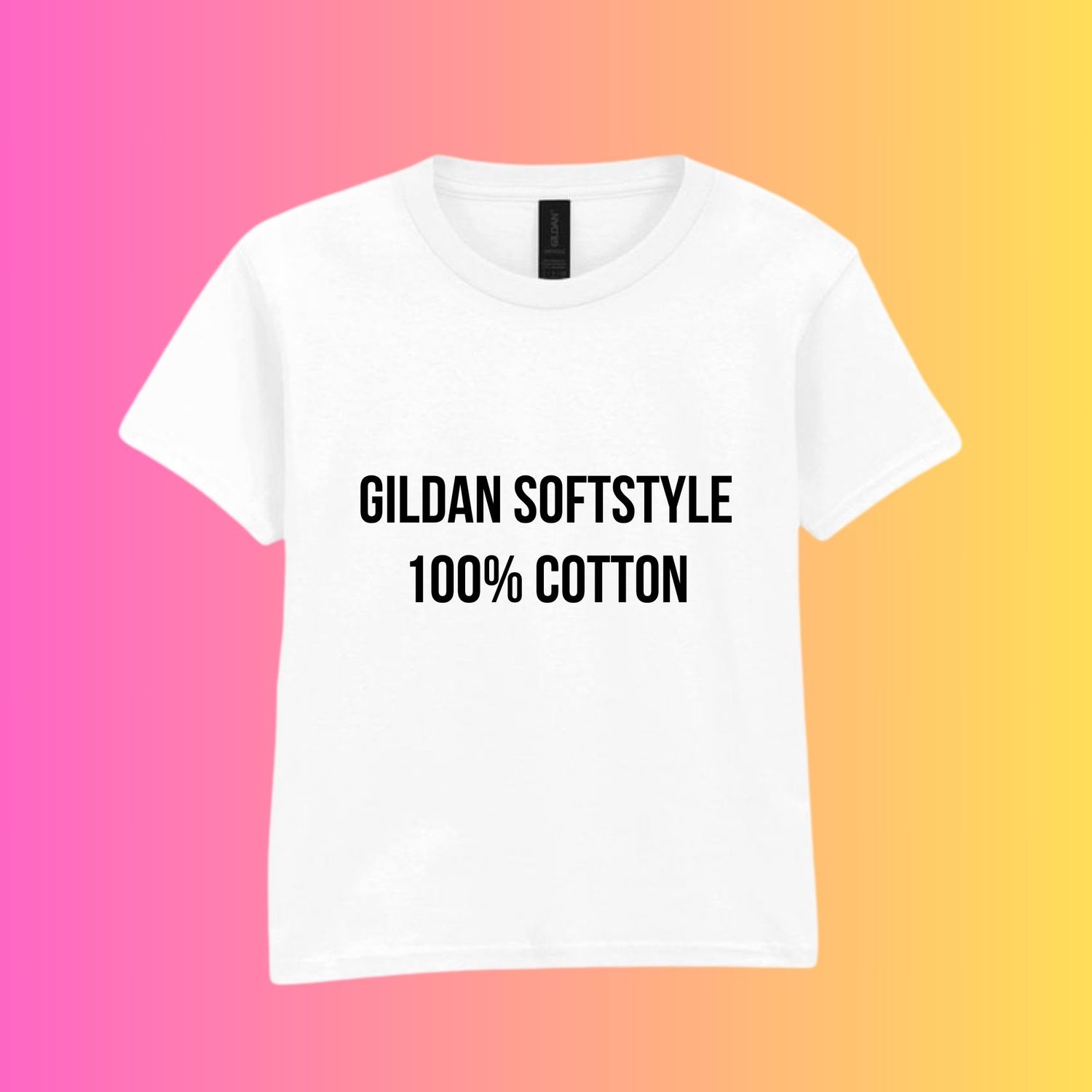 Kid&#39;s White Gildan T shirt Craft Blank