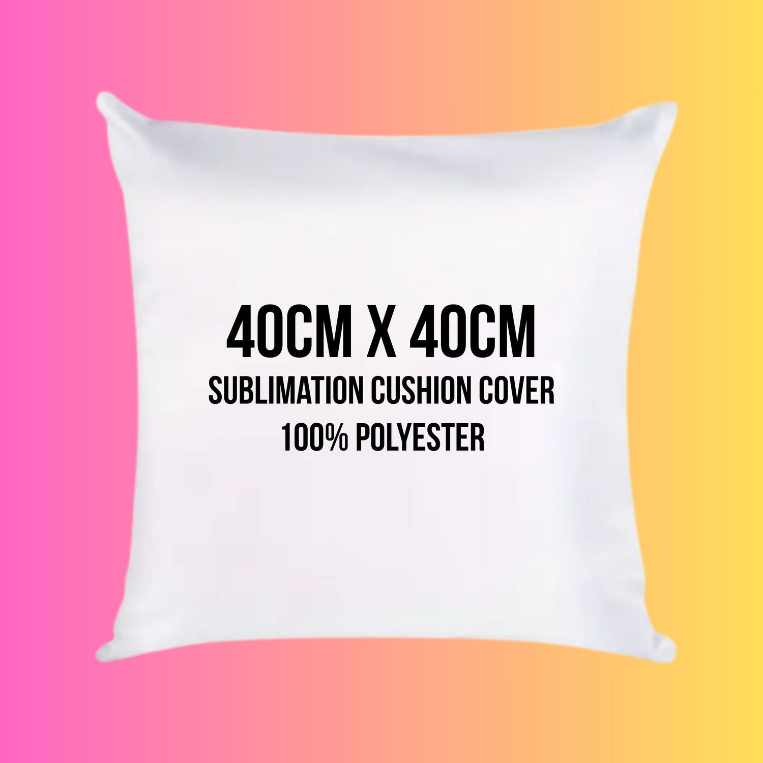 White Polyester Cushion Cover Craft Blank