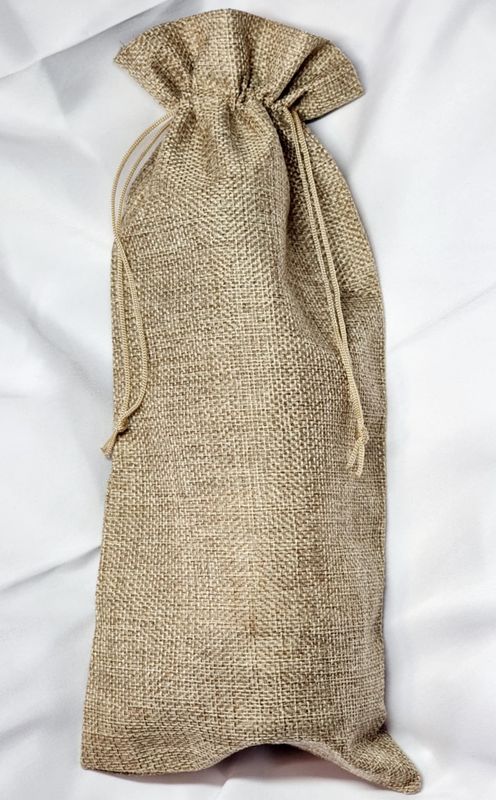 Burlap Jute Wine Bottle Gift Bag Craft Blank
