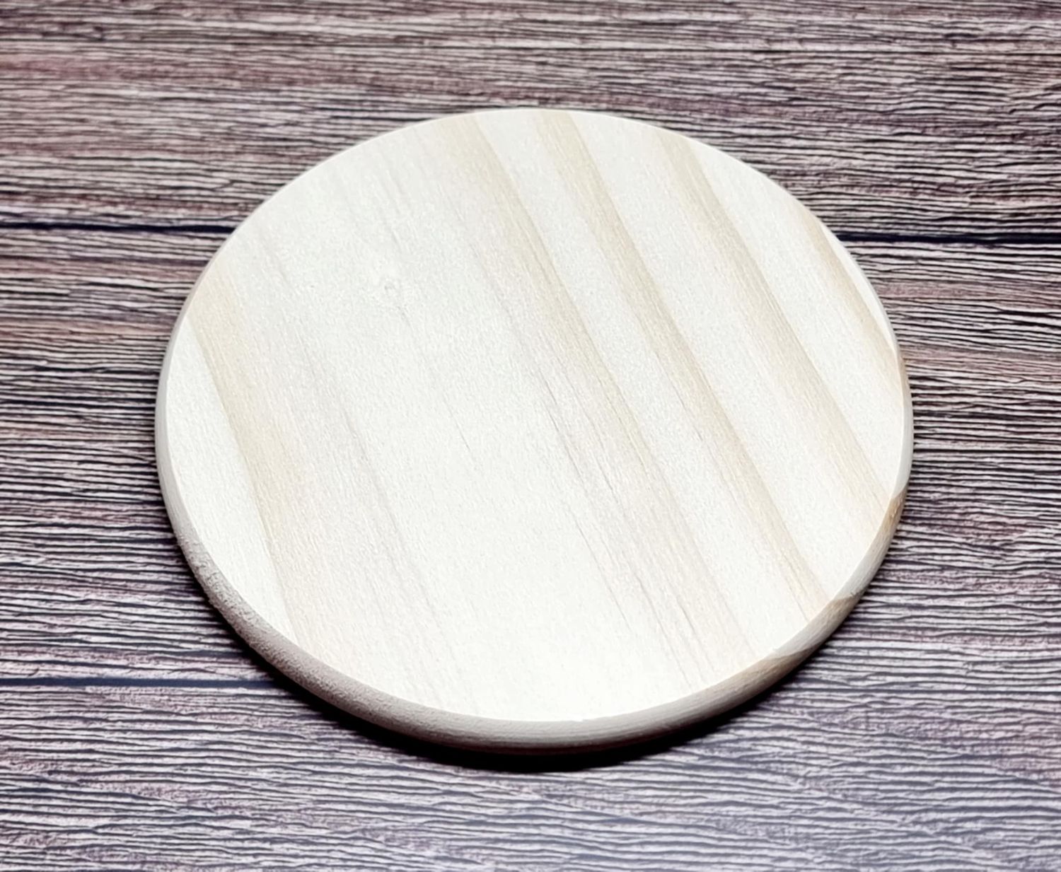 4 Inch Circle Wooden Coaster Craft Blank