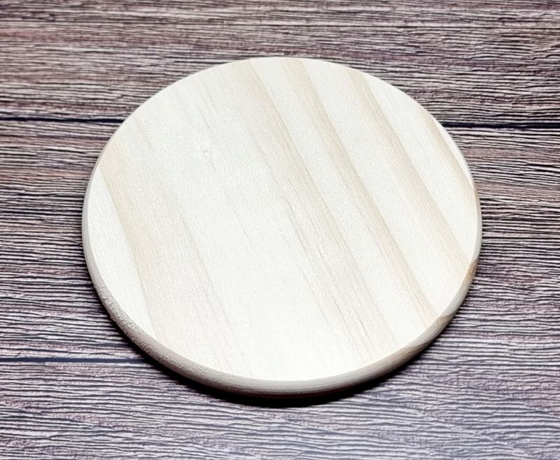 4 Inch Circle Wooden Coaster Craft Blank