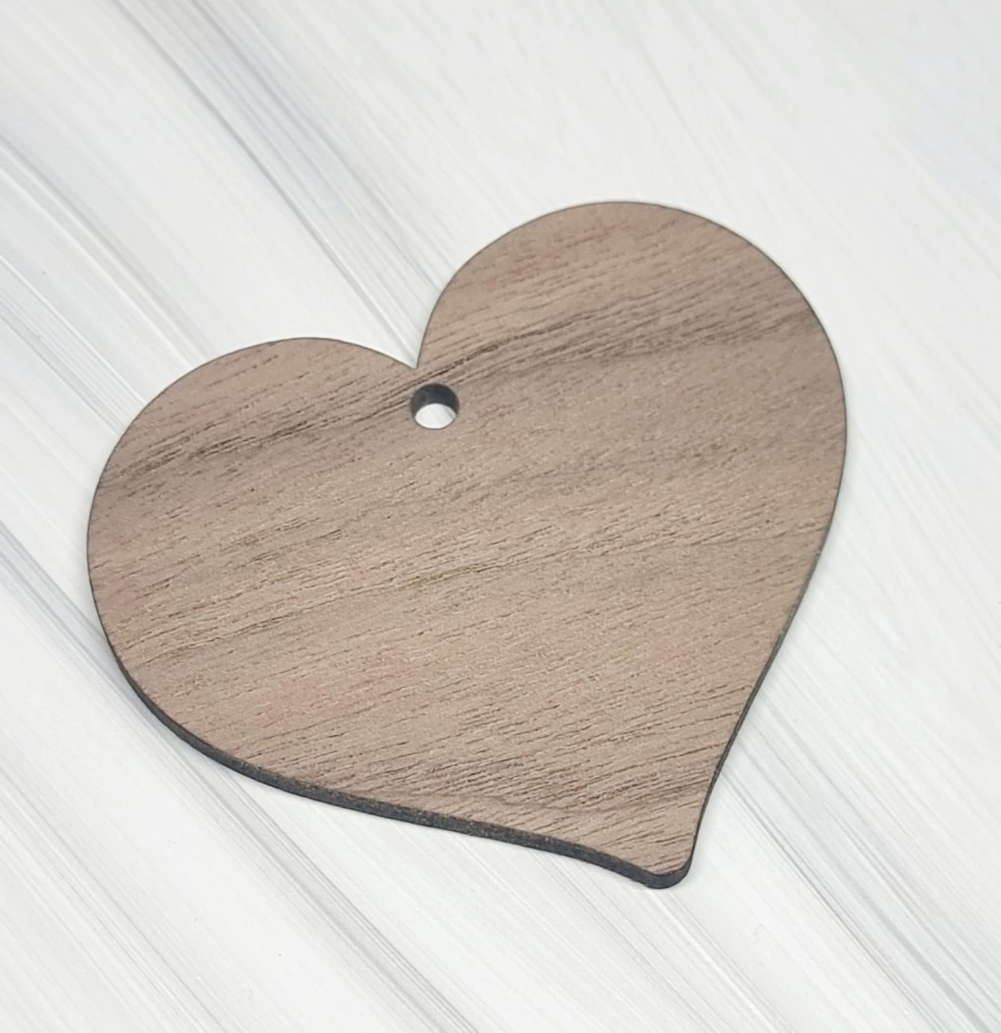 Walnut Veneered Heart Craft Blank