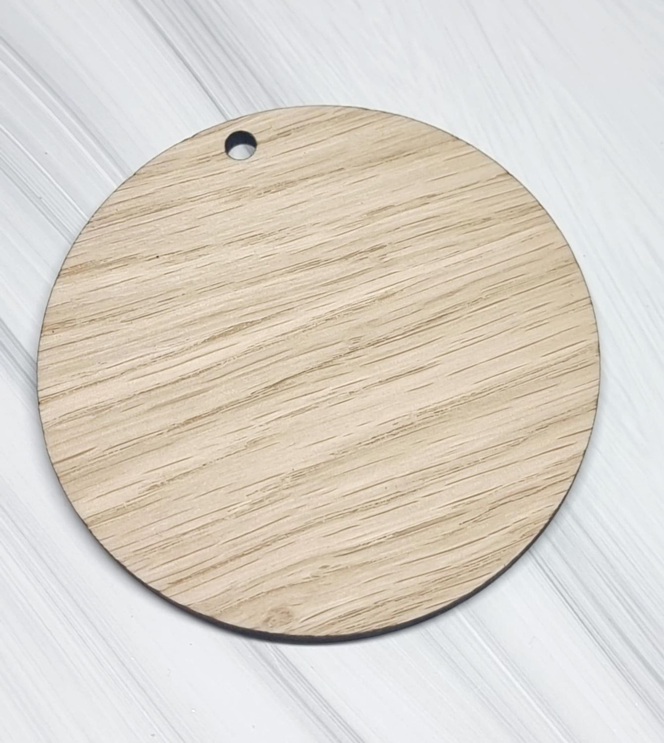 Oak Veneered Circle Craft Blank