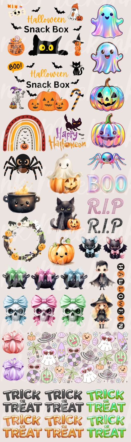Halloween Starter Pack 1 Whole Meter UVDTF