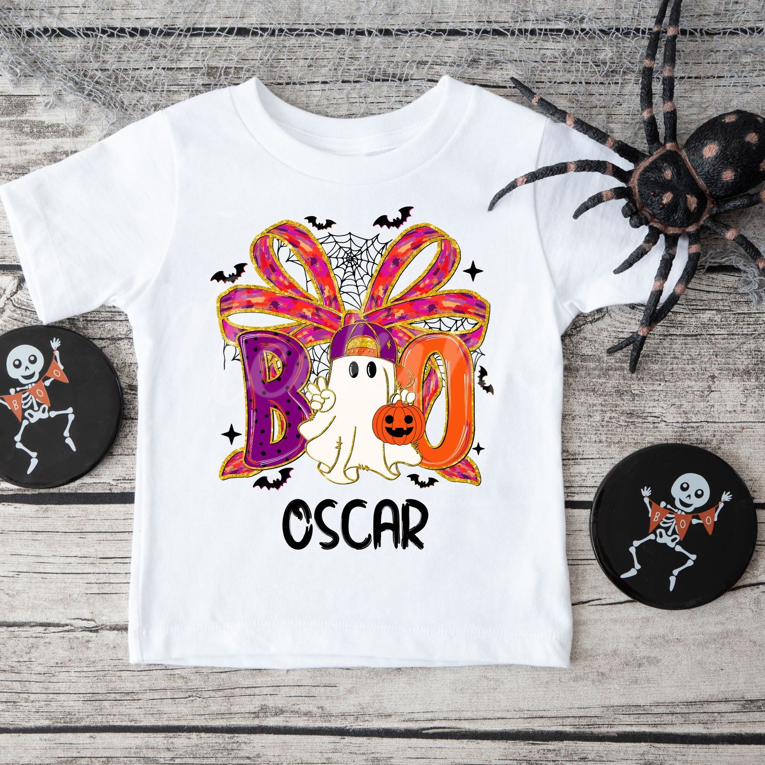 Boo Boy Spiderweb Ghost DTF Decal