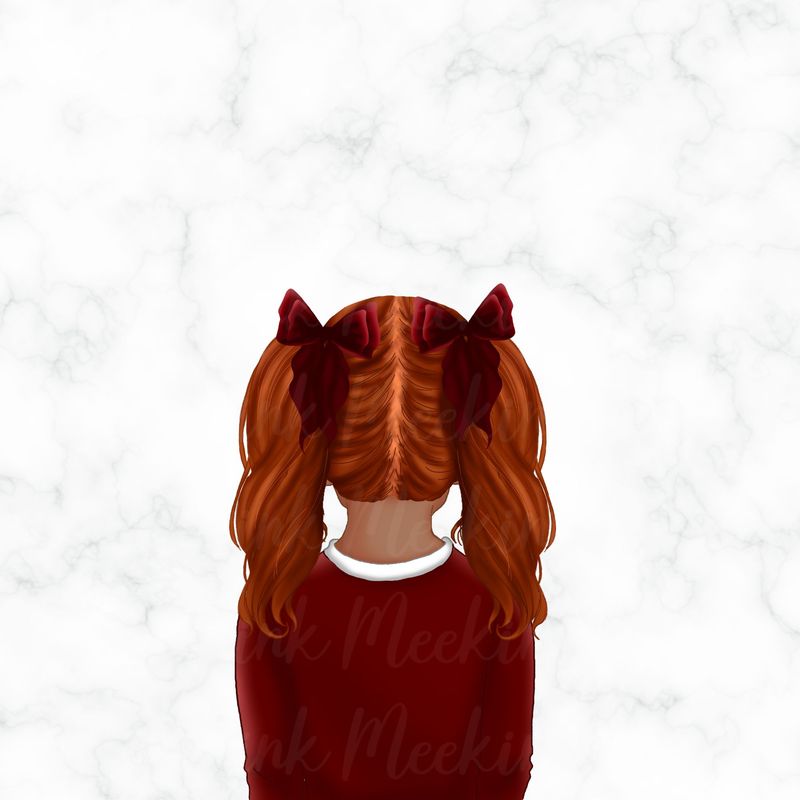 Back Facing School Girl Doll Maroon 4