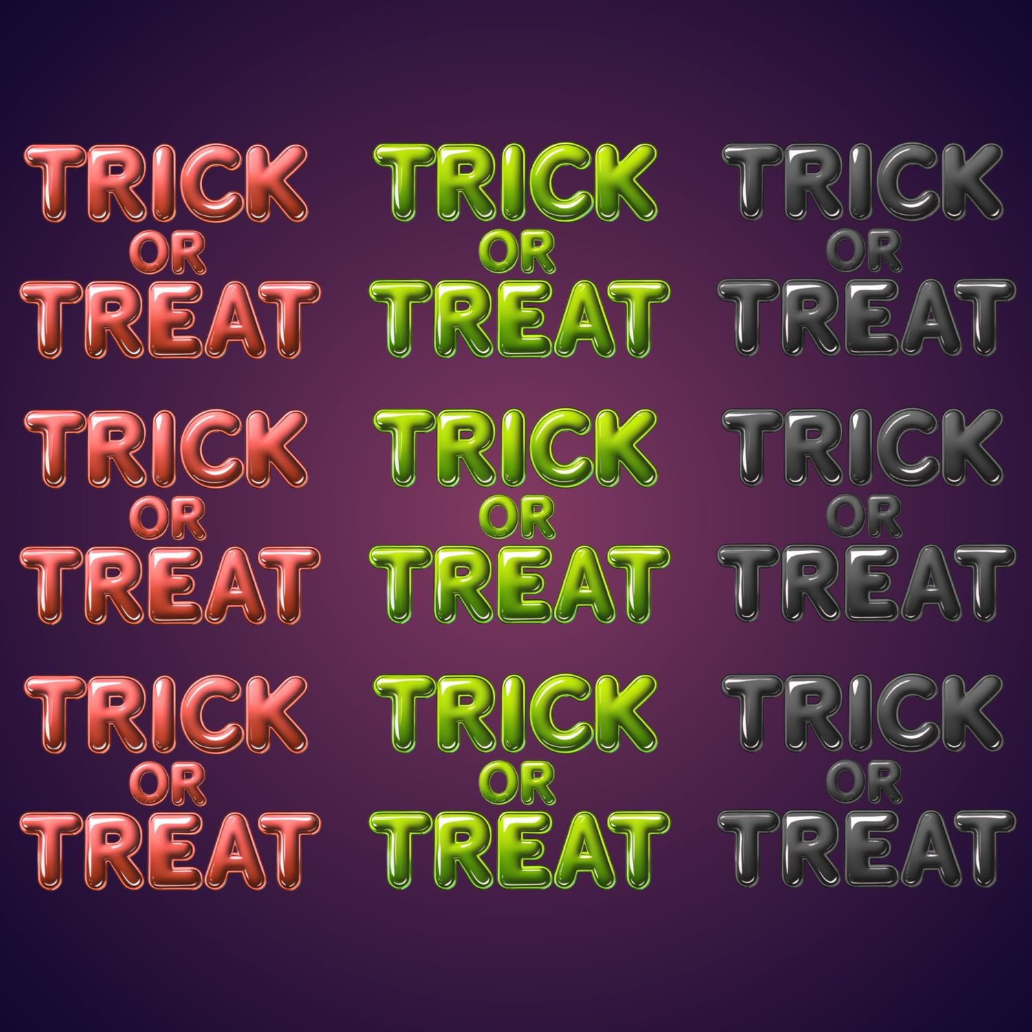 Trick Or Treat A4 Sheet UVDTF