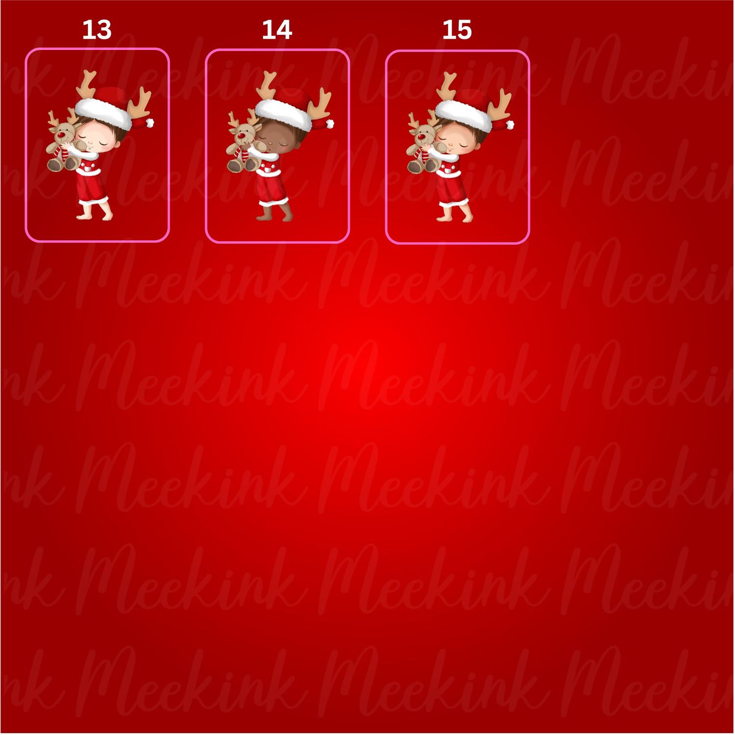 Christmas Reindeer Boy Special Delivery DTF Decal