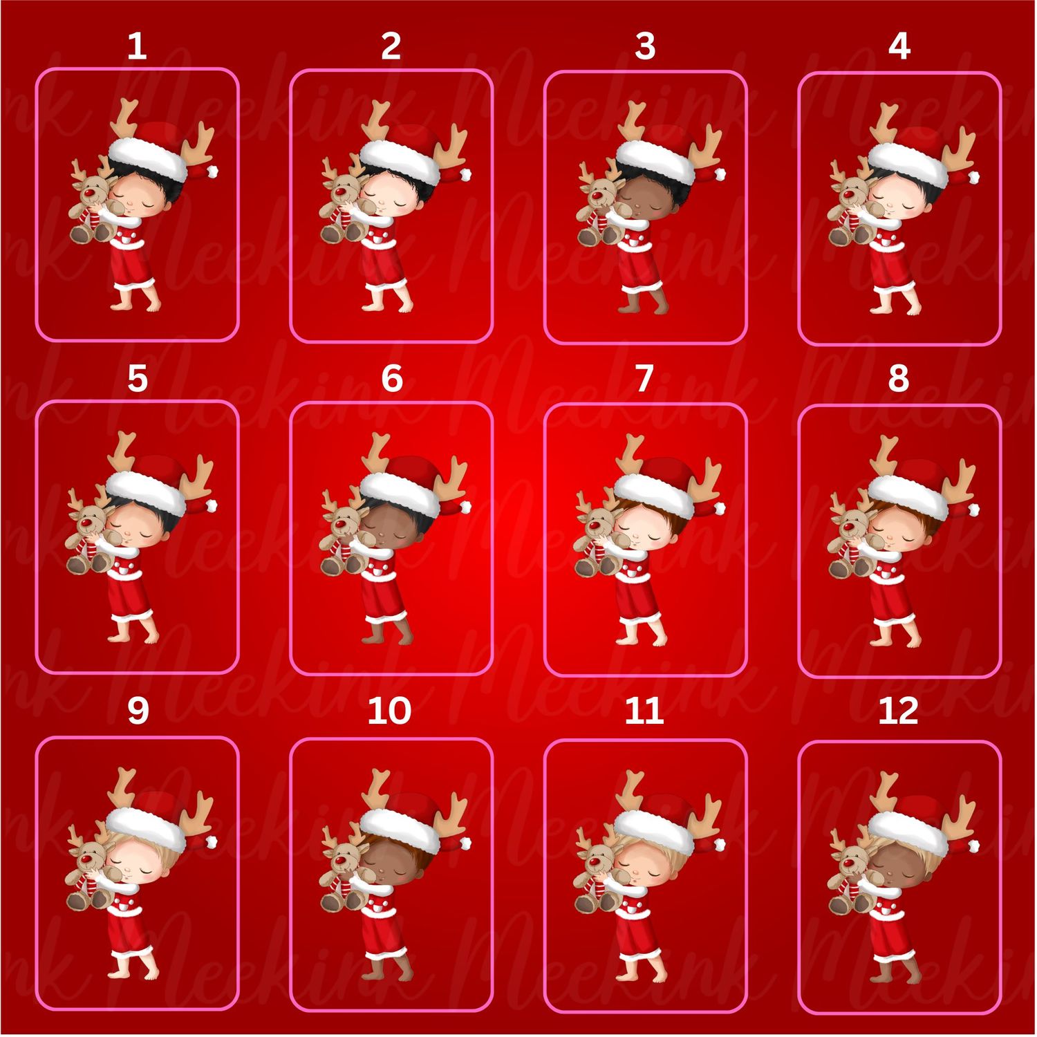 Christmas Reindeer Boy When I Wake Up DTF Decal