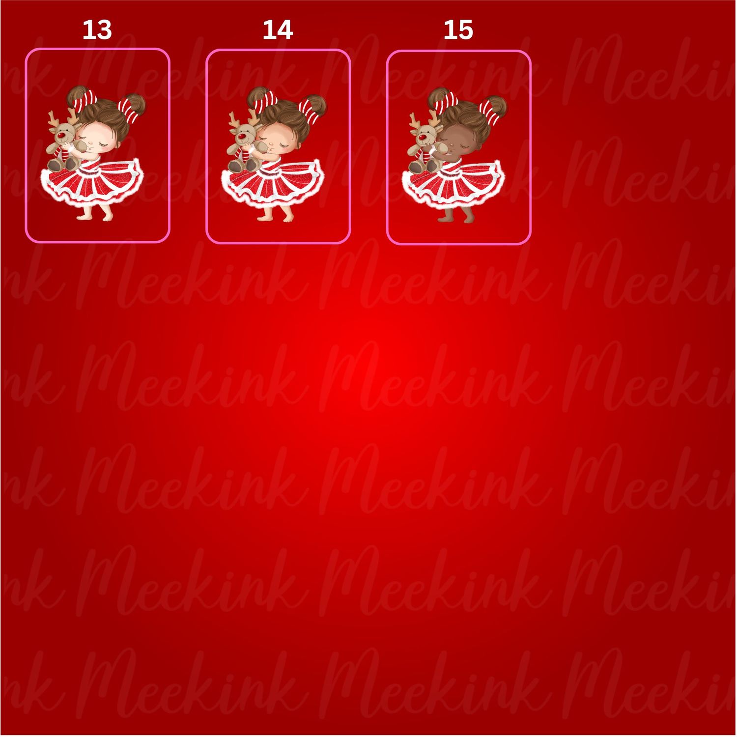 Christmas Reindeer Girl Special Delivery DTF Decal
