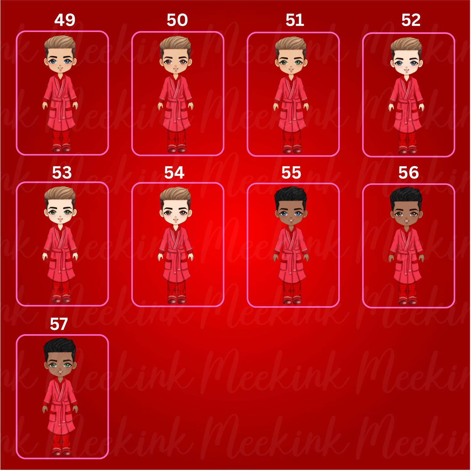 Christmas Dad in Pjs Doll UVDTF or DTF Decal