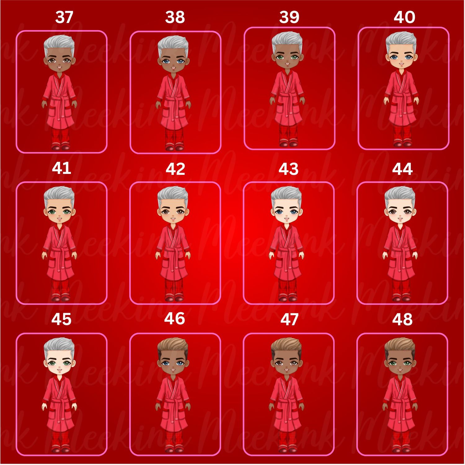 Christmas Dad in Pjs Doll UVDTF or DTF Decal
