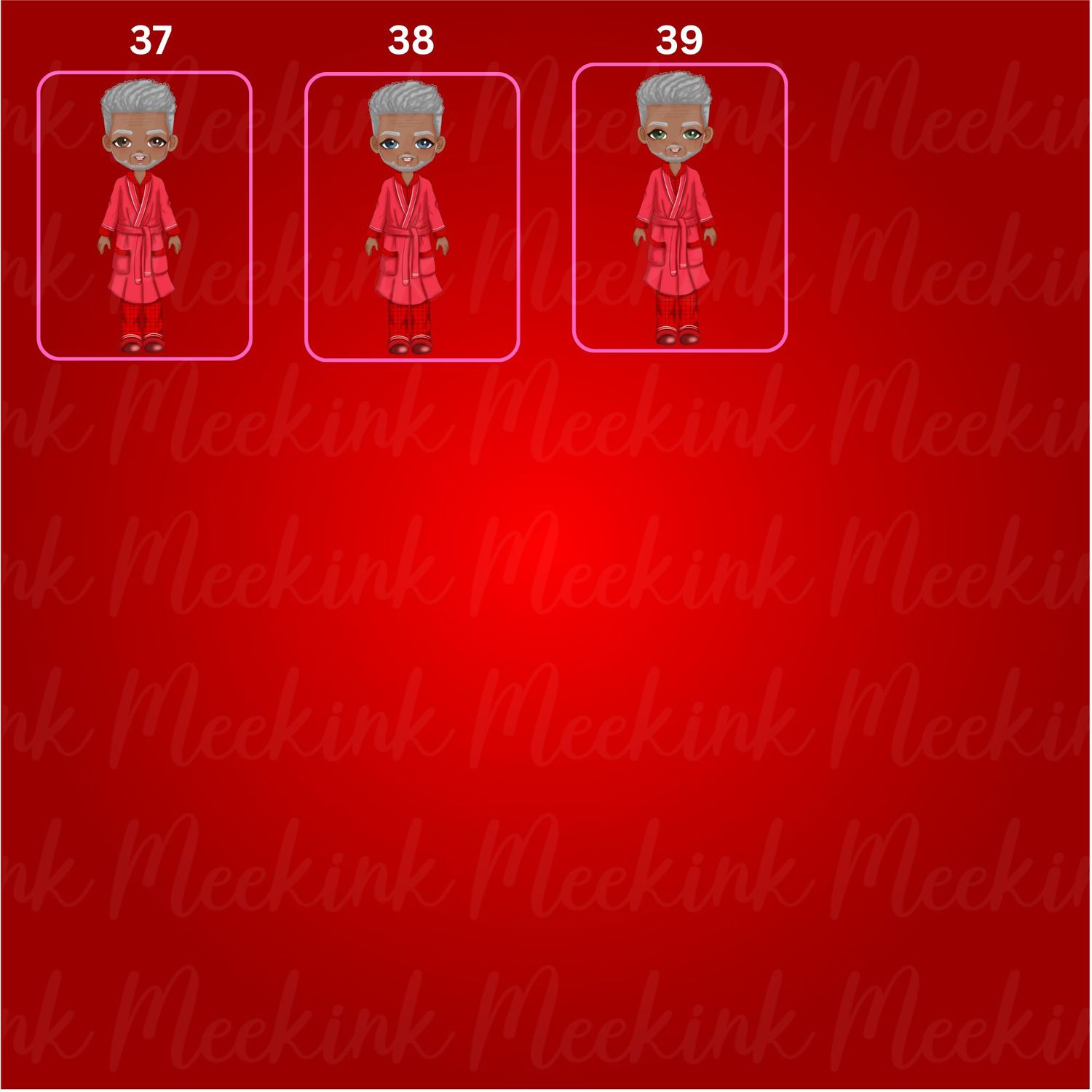 Christmas Grandparent in Pjs Doll UVDTF or DTF Decal