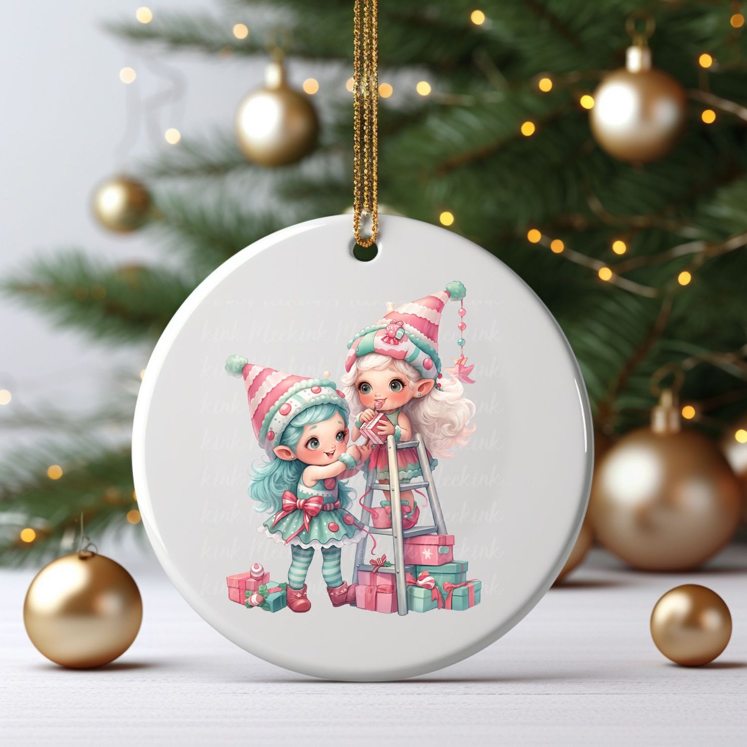 Girly Elves UVDTF or DTF Decal