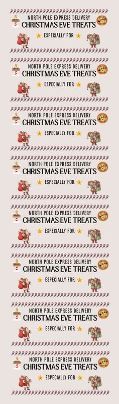 Traditional Christmas Eve Crate Decals x8 Meter UVDTF or DTF