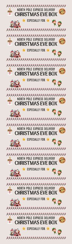 Christmas Eve Crate Decals x8 Meter Design 1 UVDTF or DTF