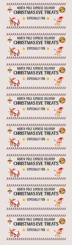 Christmas Eve Crate Decals x8 Meter Design 2 UVDTF or DTF