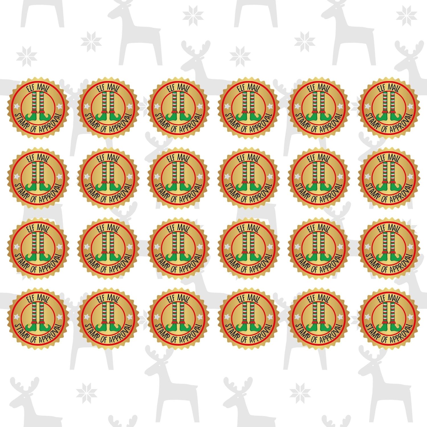 Elf Mail Decals x24 UVDTF or DTF