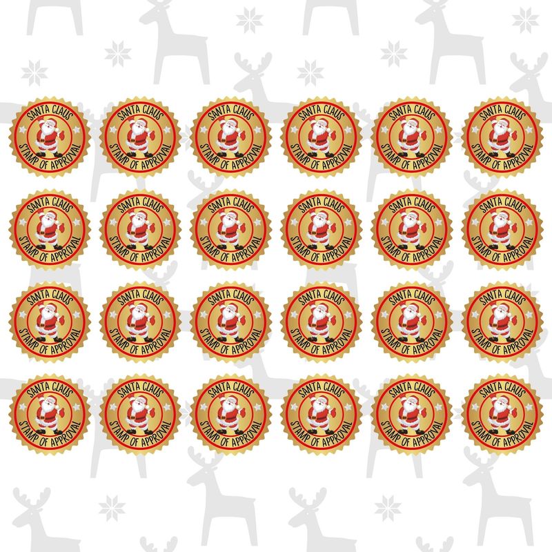 North Pole Santa Approval Decals x24 UVDTF or DTF