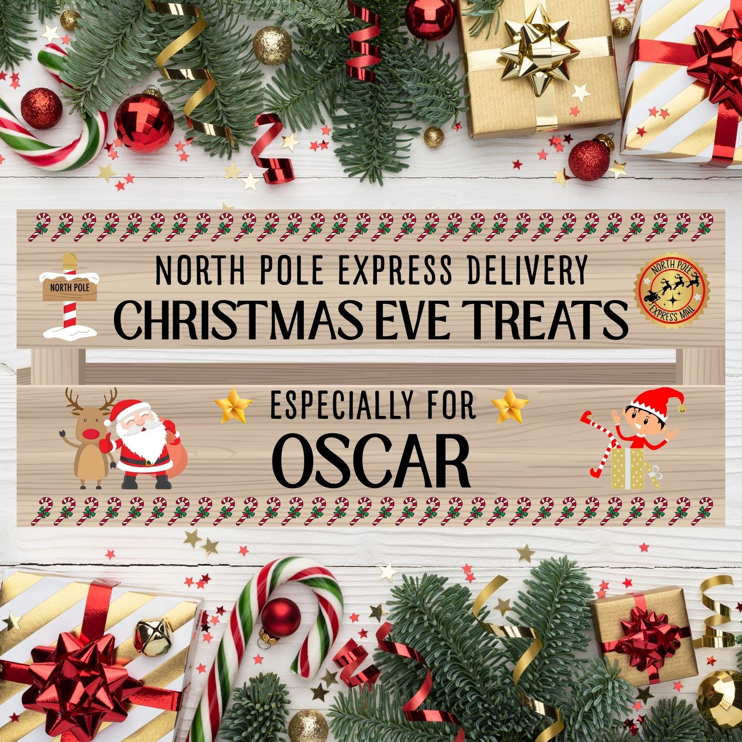 Christmas Eve Crate UVDTF or DTF Decal Design 5