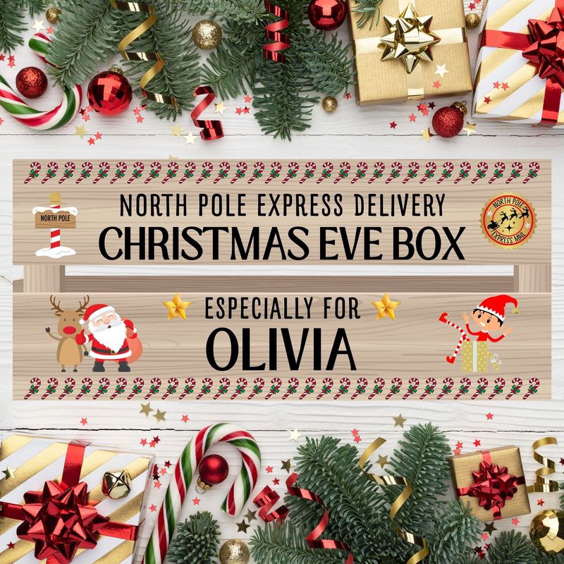 Christmas Eve Crate UVDTF or DTF Decal Design 6