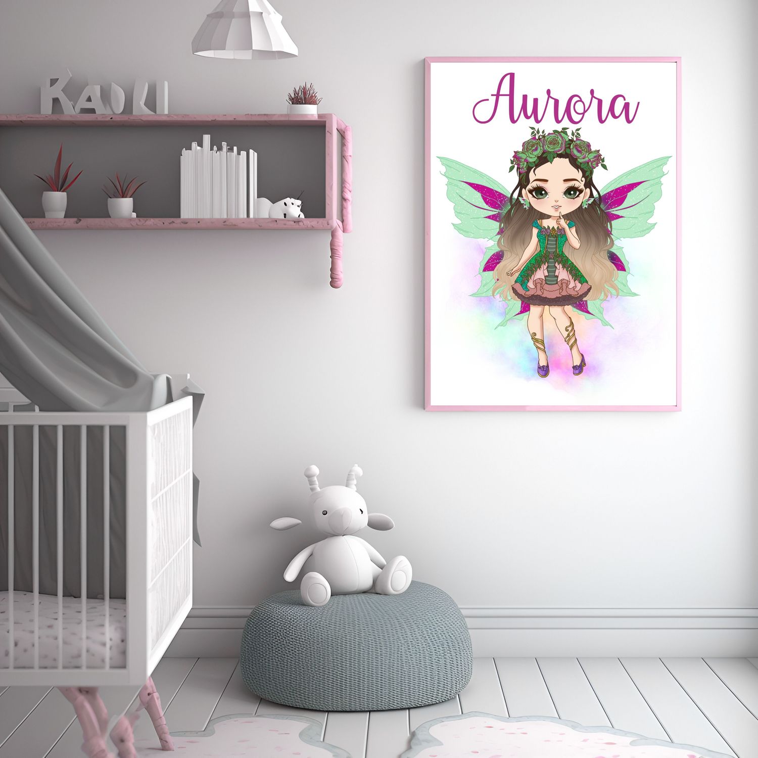 Enchanted Fairy Nursery Bedroom Decor Print