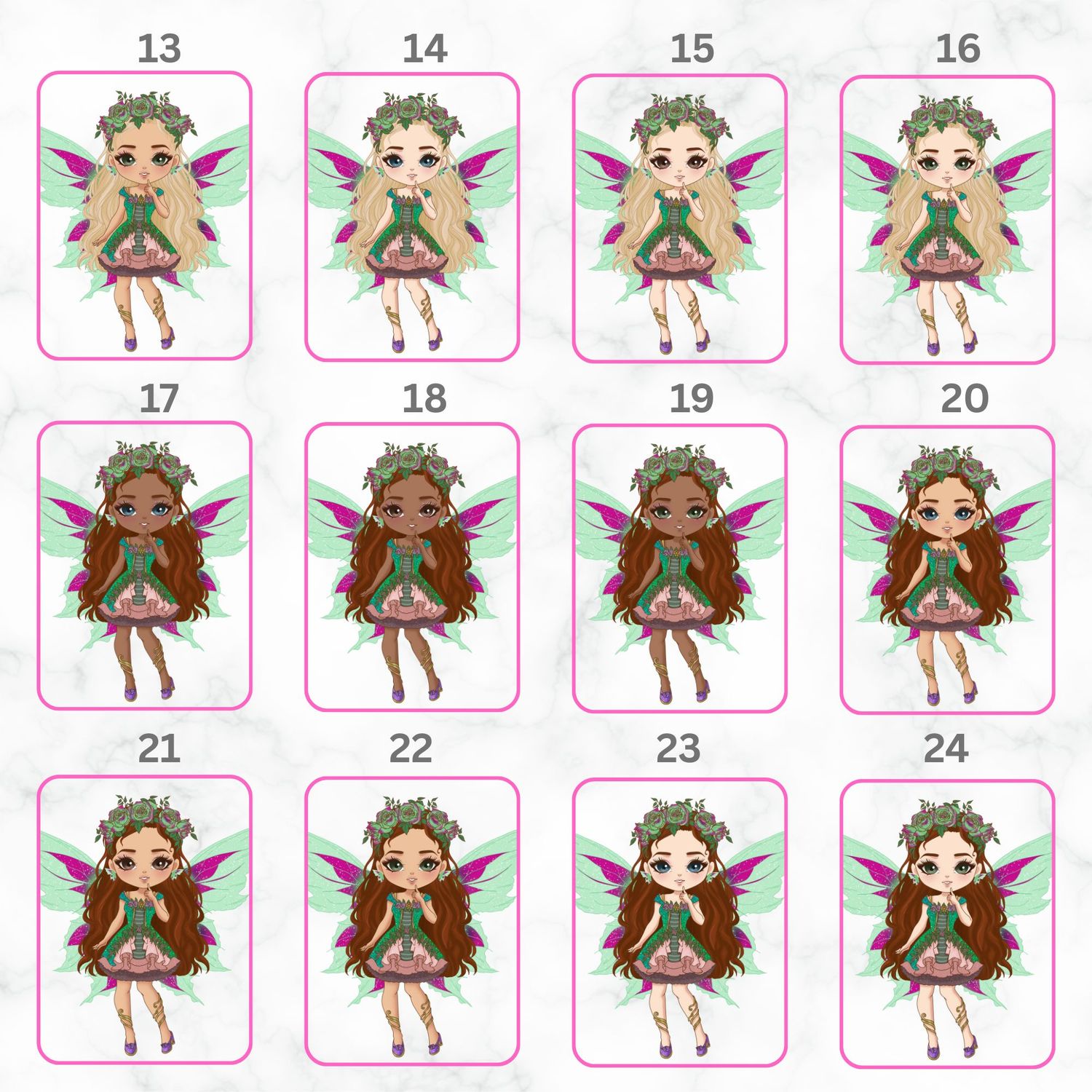Enchanted Fairy Nursery Bedroom Decor Print