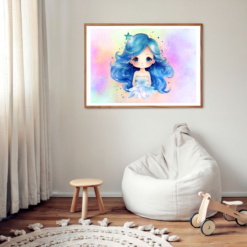 Enchanted Princess Nursery Bedroom Decor Print