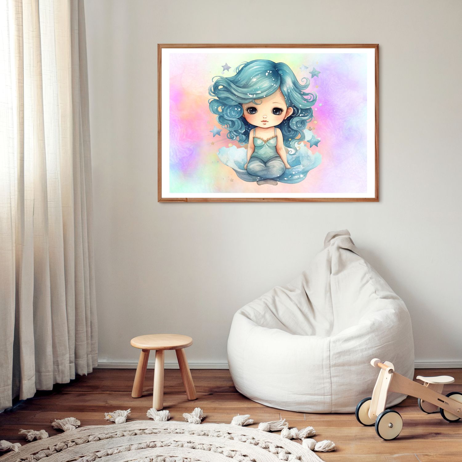 Enchanted Princess 2 Nursery Bedroom Decor Print