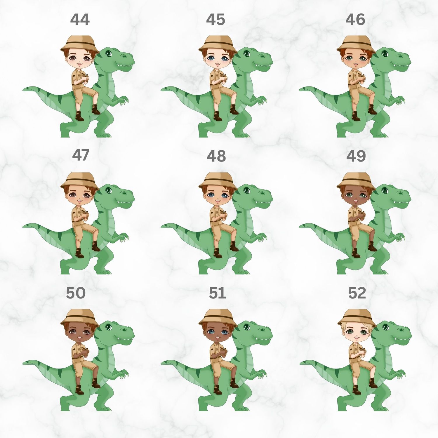 Rex Dino Doll Nursery Bedroom Decor Print