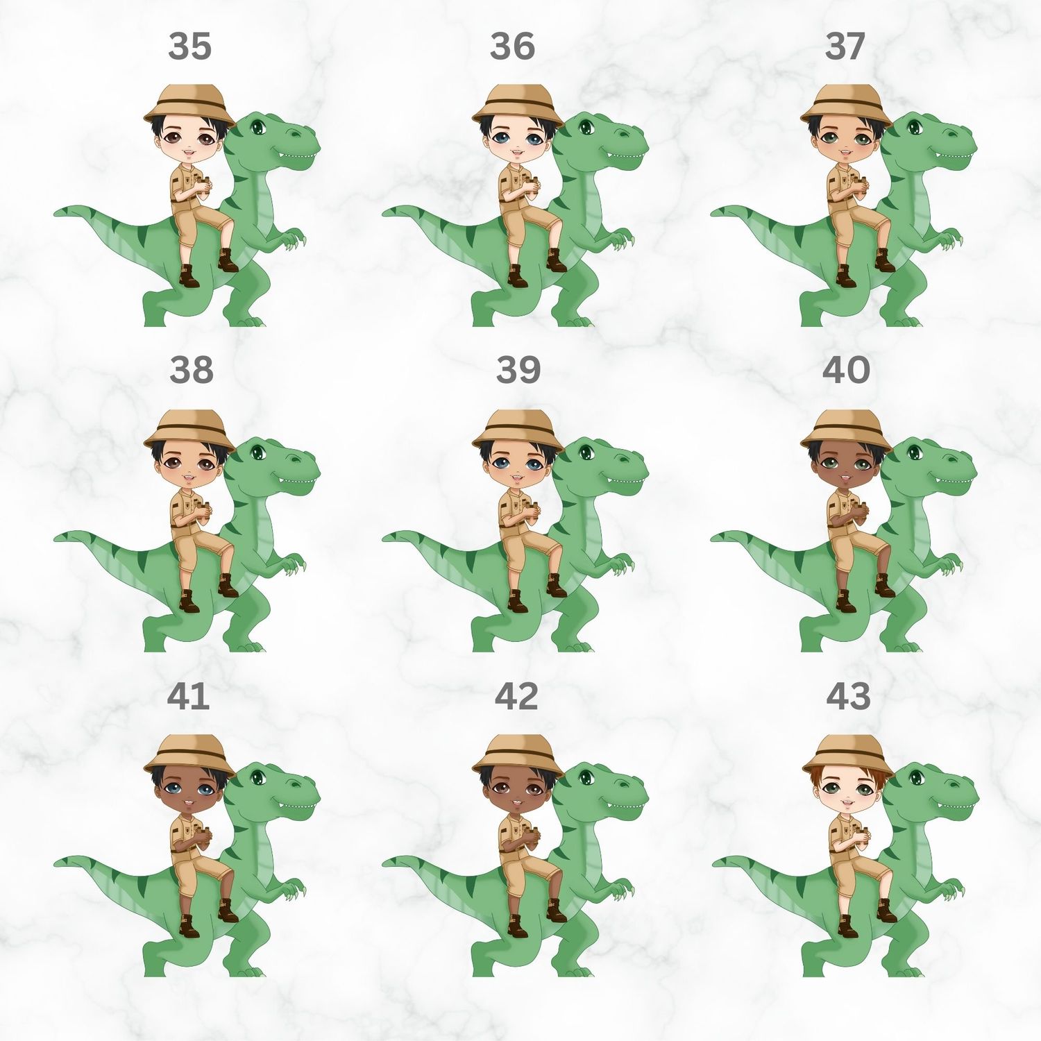 T Rex Dino Doll UVDTF or DTF Decal