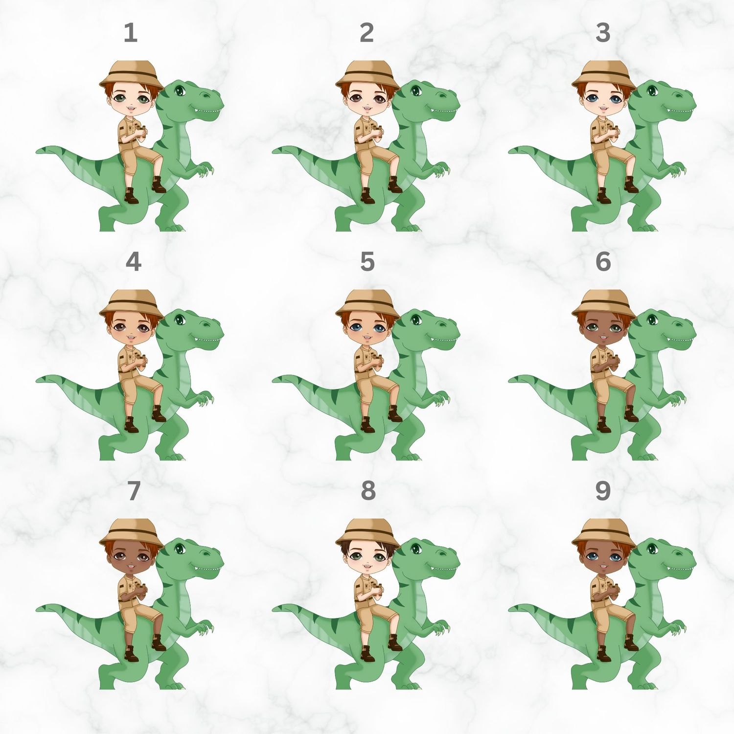 T Rex Dino Doll UVDTF or DTF Decal