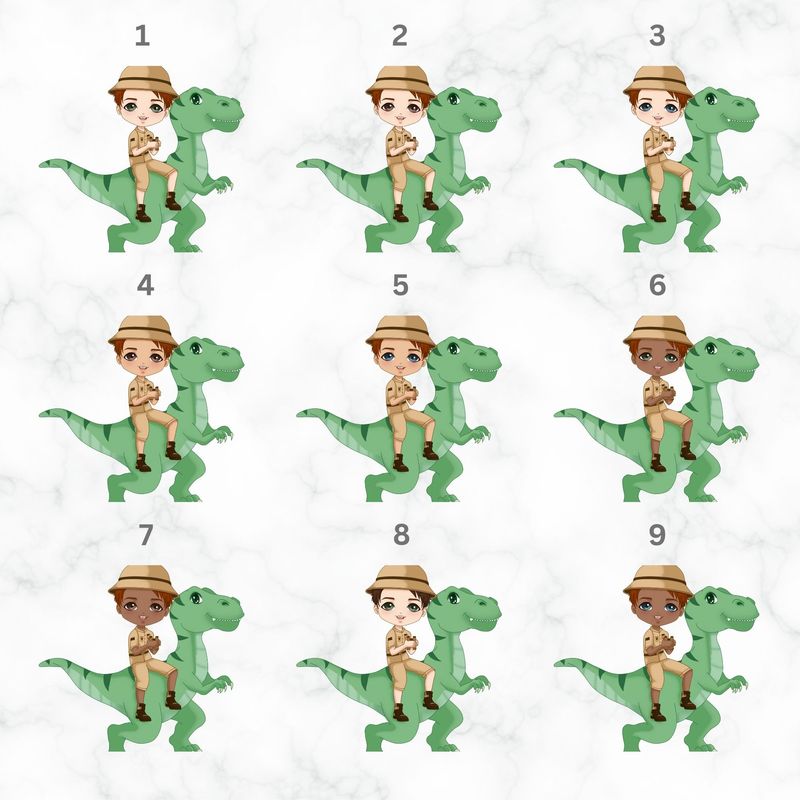 T Rex Dino Doll UVDTF or DTF Decal