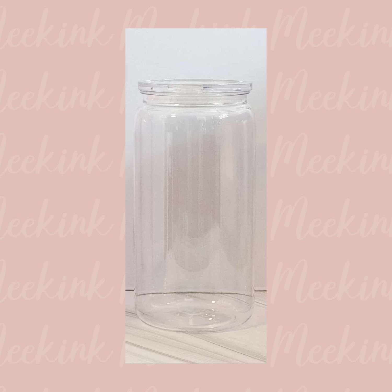 16oz Clear Jelly Libbey Cup With Matching Lid Craft Blank