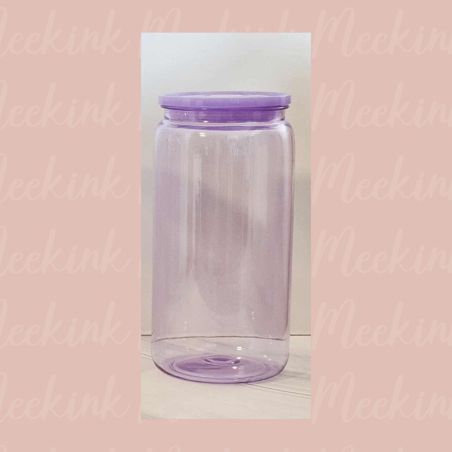 16oz Purple Jelly Libbey Cup With Matching Lid Craft Blank