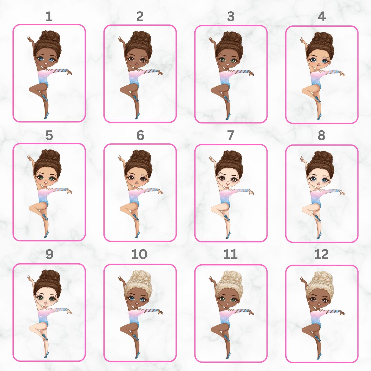 Dancer Girl Doll UVDTF or DTF Decal