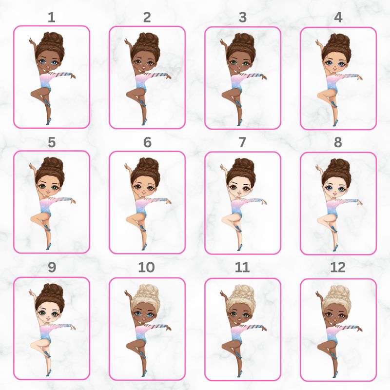Dancer Girl Doll UVDTF or DTF Decal